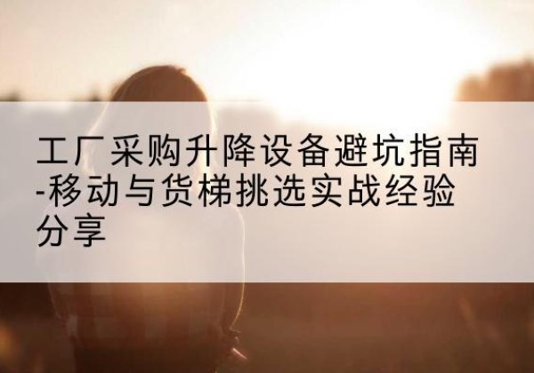 铜鼓移动式升降机怎么选-工厂采购升降设备避坑指南-移动与货梯挑选实战经验分享